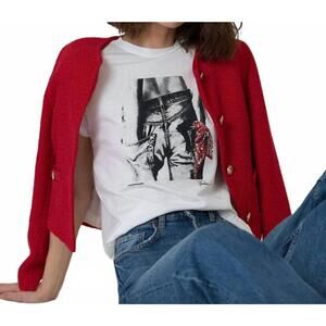 NEW CPRESS STUDIO under dressed mushie tee in worn white